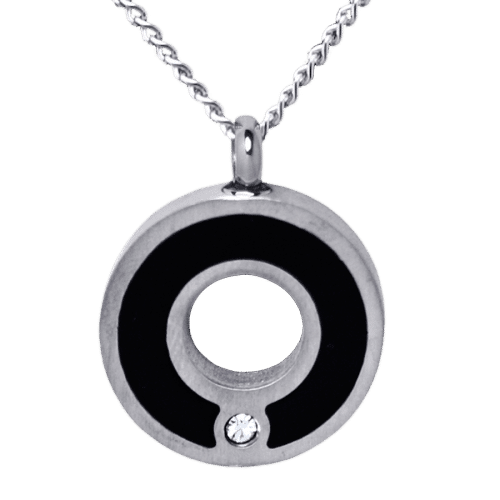 616 Silver Black Circle