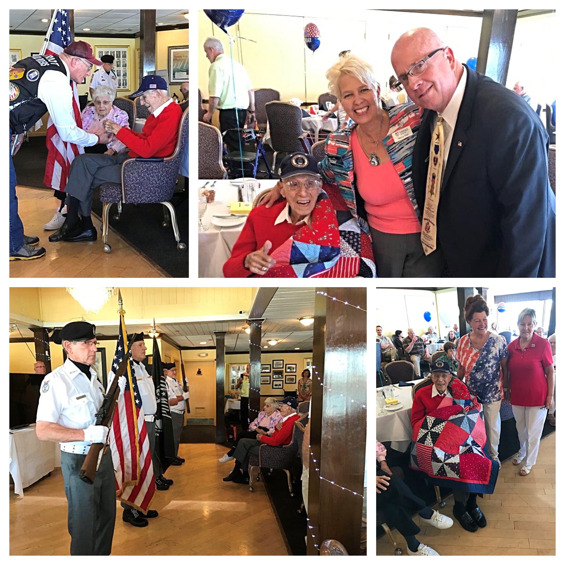 Funeral Home Blog Lt Colonel William G Poulos Wwii Veteran Turns 100 Years Old 000090 Party