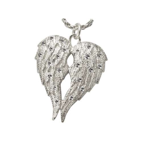 Angel Wings Heart Companion Silver