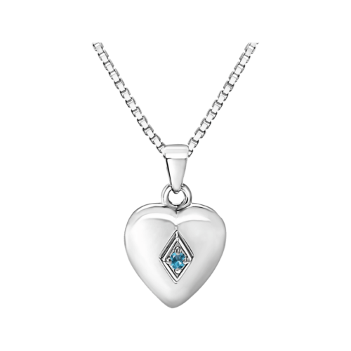 Heart with December Birthstone