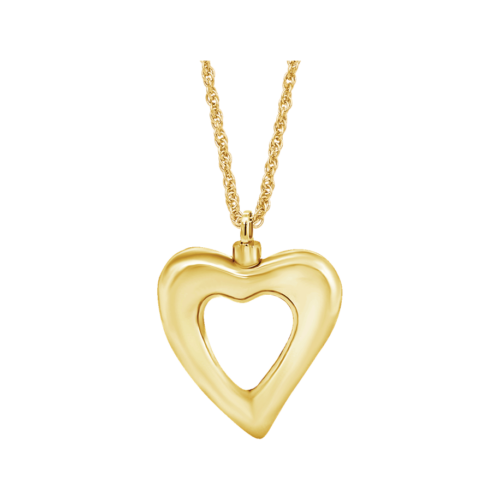 Open Heart Gold Plated