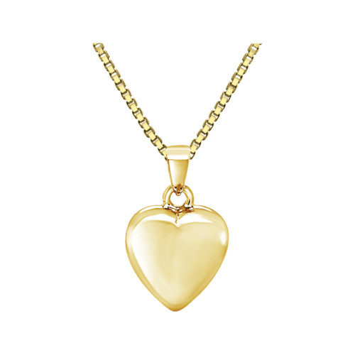 Plain Heart Gold Plated