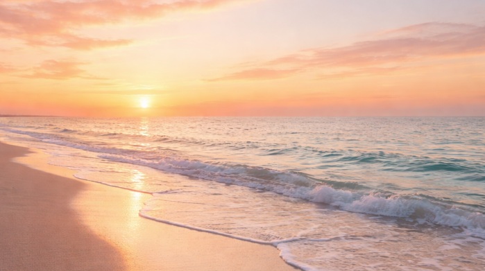 cremation services Palm Harbor, FL with a calm ocean shoreline