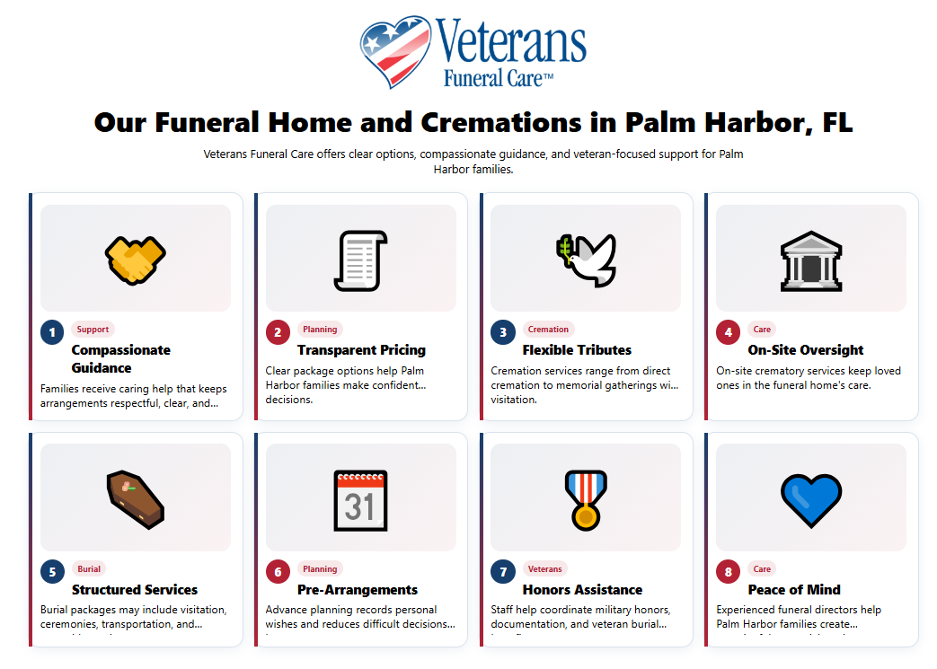 Infographic of Our Funeral Home and Cremations in Palm Harbor FL