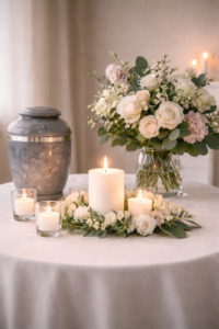 Peaceful memorial setting at a Palm Harbor FL funeral home and cremations service 200x300