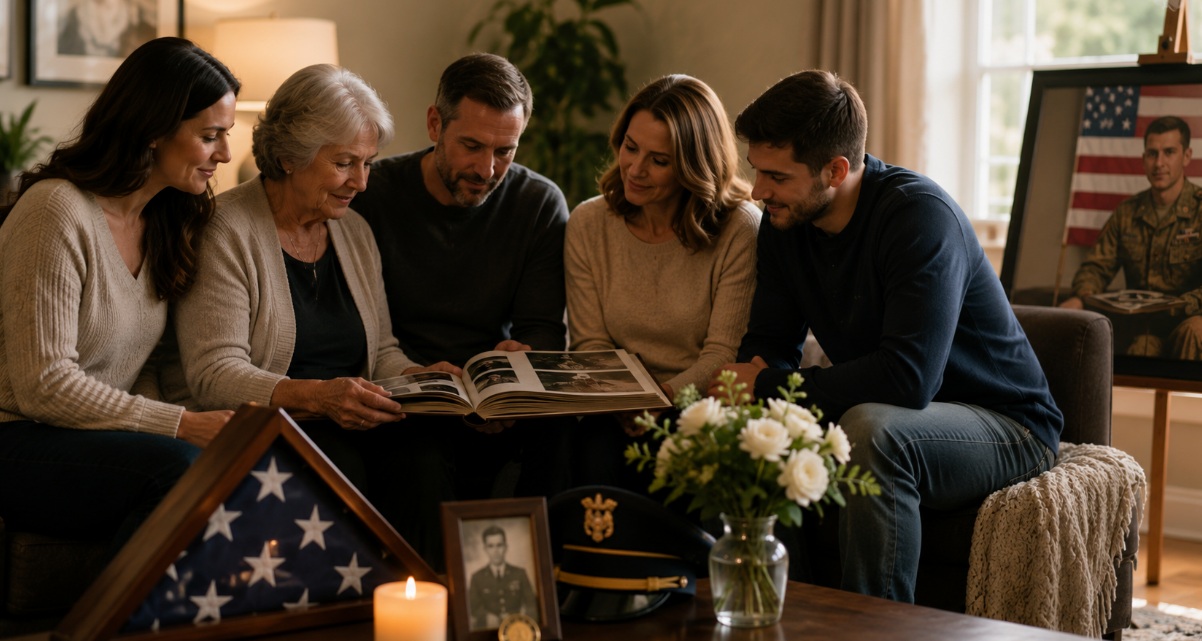 Family gathering to honor a loved one after Largo, FL cremation services.