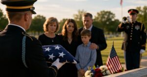 Respectful military honor ceremony at a funeral home in Largo, FL.